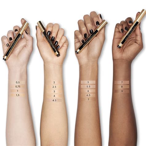 yves saint laurent touche eclat high cover radiant concealer swatches|ysl touche eclat concealer shades.